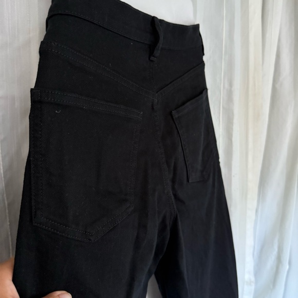 COS Black Flare Pants Women’s Size 25 Tailored Wide Leg High Waist Minimalist - Picture 9 of 16